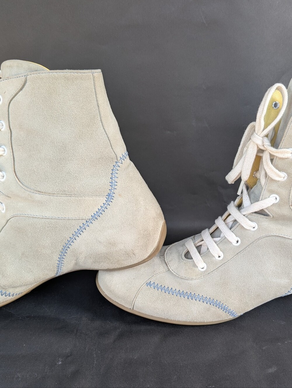 Vintage Espace Women's Leather/Suede Lace Up Boots Size 8 - Picture 13 of 16
